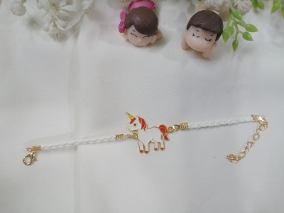 Magical Unicorn Kids Bracelet/Rakhi (Red Mane)