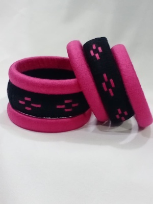 Handcrafted Cotton Thread Textured Bangles