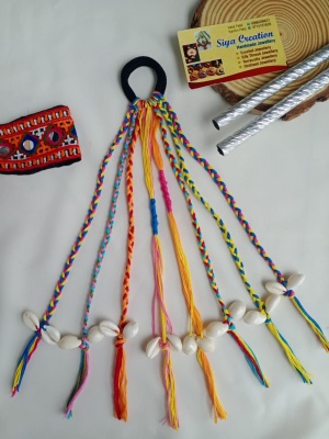 Sunrise Yellow & Orange Boho Hair Braid
